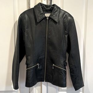 Vintage 90s Jones New York Leather Jacket